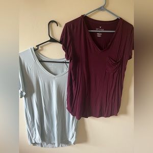 2 American Eagle soft and sexy short sleeves